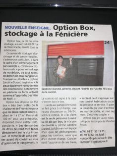 Article Courrier Vendéen 11/10/18