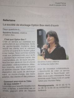 Article Ouest France 04/10/18